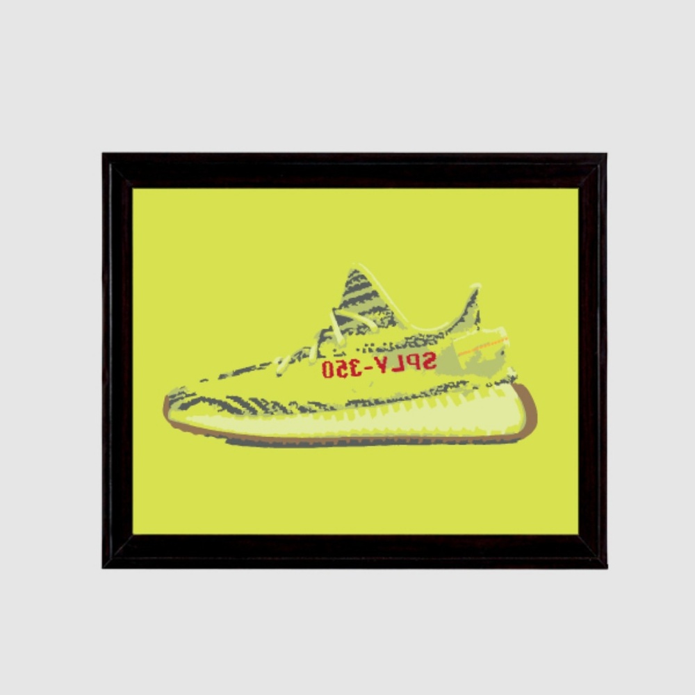 YEEZY 350 BOOST V2 YEBRA 11X17 ART PRINT